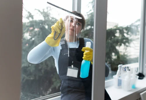 Nettoyage de vitres intérieures et extérieures à Frebécourt